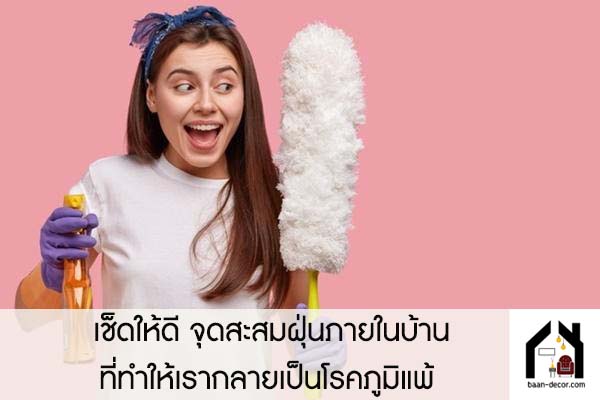 เช็ดให้ดี จุดสะสมฝุ่นภายในบ้านที่ทำให้เรากลายเป็นโรคภูมิแพ้ 