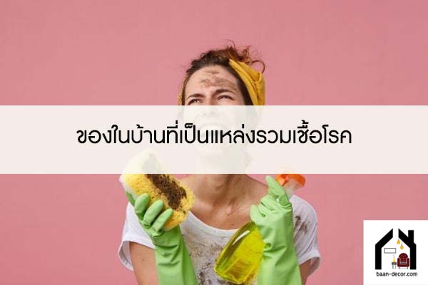 ของในบ้านที่เป็นแหล่งรวมเชื้อโรค